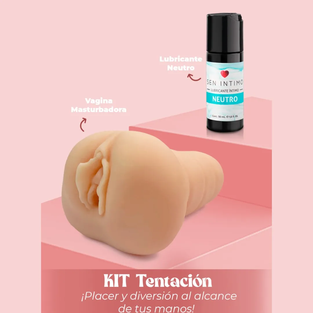 Kit Masturbacion Vagina Mas Lubricante Neutro